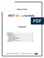 NDT of Materials