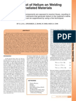 The Effect of Helium On Welding Irradiated Materials
