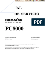 Manual Servicio Excavadora pc8000 12053 Komatsu PDF