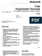 Manual Del Usuario - Termostato Programmable Commercial T7350