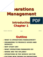 Operations Management (OPM530) - C1 Introduction