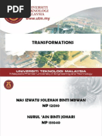 Transformasi Dalam Matematik