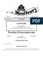 Le Moniteur 229 Du Mardi 10 Decembre 2013 Avec La Loi Electorale