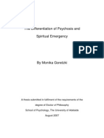 The Differentiation of Psychosis and Spiritual Emergency