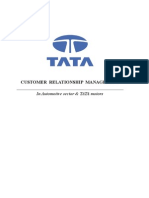 Customer Relationship Management: in Automotive Sector & TATA Motors