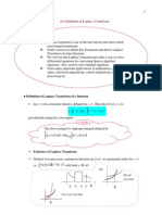 4.1 Definition of Laplace Transform Objectives:: FT Me TT