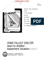 1980 FEMA HOME FALLOUT SHELTER Modified Ceiling Shelter Basement Location F 4p