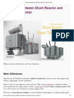 Differences Between Shunt Reactor and Power Transformer - EEP