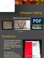 Ultrasonic Testing: Weld Inspection Using AWS D1.1