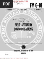 1960 US Army Vietnam War Field Artillery Communications 231p