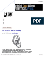 The Practice of Ear Training