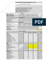 Theatre Project Budget Template Round 1 2014