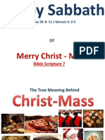 Happy Sabbath: Merry Christ - Mass