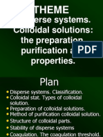 Disperse Systems. The Methods of Preparing of Colloidal Solutions. Their Properties