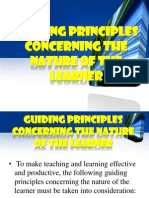 Guiding Principles Concerning The Nature of The Learner