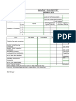 Monthly Safety Report Sample