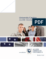 Allied American University Online Course Catalog