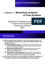Fundamentals of Fluid Mechanics: Chapter 6: Momentum Analysis