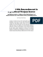 Why The 14 TH Amendment Is A Political Trojan Horse