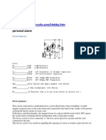 Personal Alarm: Circuit Diagram