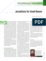 Hydraulic Calculations For Small Rooms