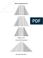 Mathematics Beauty