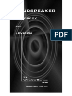 LOUDSPEAKER HANDBOOK AND LEXICON by Winslow Burhoe