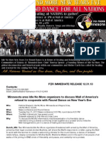 Mall of America - Minnesota Area Idle No More Organizers To Discuss Mall of America's Refusal To Cooperate With Round Dance On New Year's Eve