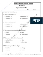 The Library of Ban Danload School: Worksheet Topic: Name ....... No. Class