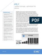 Emc VNX Family: Next-Generation Unified Storage, Optimized For Virtualized Applications
