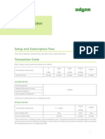 Adyen Pricing Overview 08022013