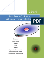 Separación de La Ecuación Independiente Del Tiempo