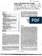 Stress Rupture Behavior of Post Weld Heat Treated 2 (1 4 Cr-1mo Steel Weld Metal 12495