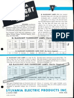 Sylvania Fluorescent Blacklight Lamps Bulletin 1958