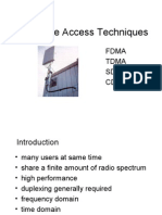 Multiple Access Techniques: Fdma Tdma Sdma Cdma