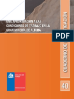 Condiciones de Trabajo de La Gran Mineria de Altura