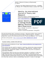 Career Identity Development Stringer & Kerpelman, 2010