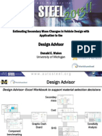 Estimating Secondary Mass Changes in Vehicle Design With Application To The Design Advisor