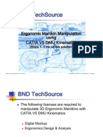 CATIA V5R17 Manikin - Kinematic