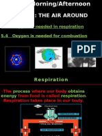 Chapter 5: The Air Around US : 5.3 Oxygen Is Needed in Respiration 5.4 Oxygen Is Needed For Combustion