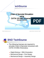 CATIA V5R17 Chain & Sprocket Simulation Explained