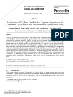 Evaluation of CO Post Combustion Capture Integration With Combined Cycle Power and Desalination Co-Generation Plant