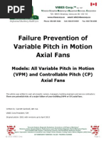 Failure Prevention of VPM Axial Fans