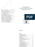 Fundamentals of Statistical Signal Processing, Volume I Estimation Theory by Steven M.kay