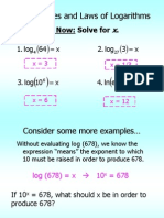 Laws of Logarithms