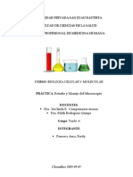 INFORME Estudio y Manejo Del Microscopio