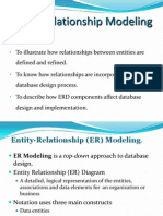 Entity Relationship Modeling: Objectives