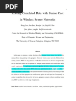 Routing Correlated Data With Fusion Cost in Wireless Sensor Networks