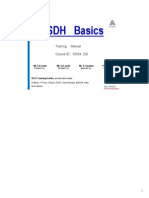 SDH Basics: Training Manual Course ID: 50054 228