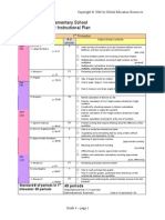 Grade 4: Mathematics For Elementary School, One-Year Instructional Plan